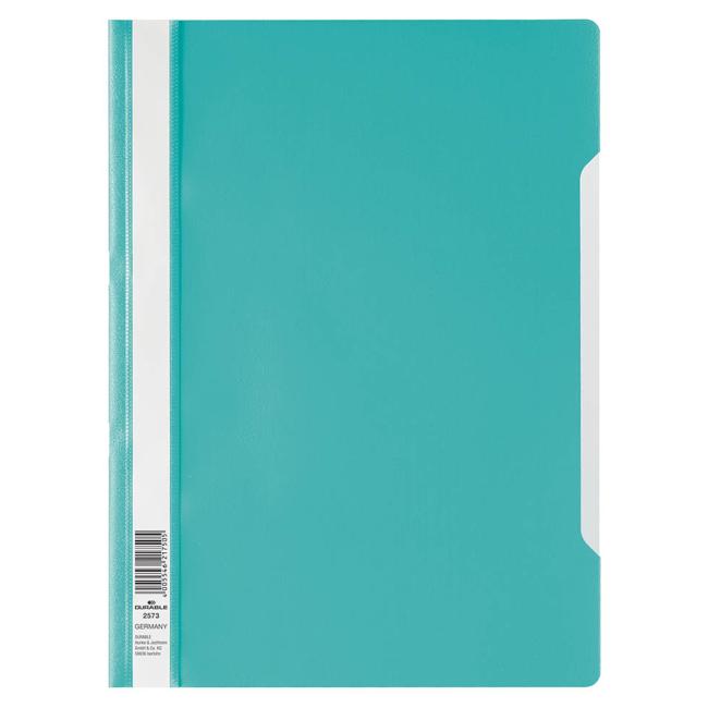 [DU257320] Standard DURABLE Schnellbinder Türkis Transparenter Binder