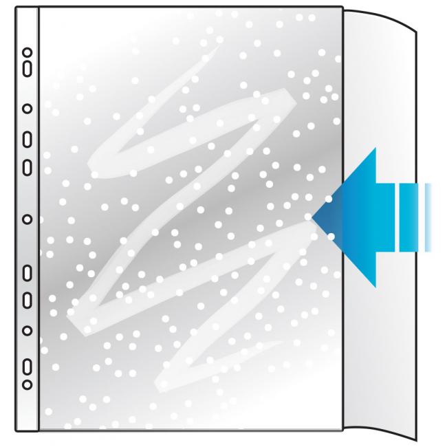 Euro-Schutzhülle, strapazierfähig, A4 matt mit Klappe, 135 µm, in einer Tasche