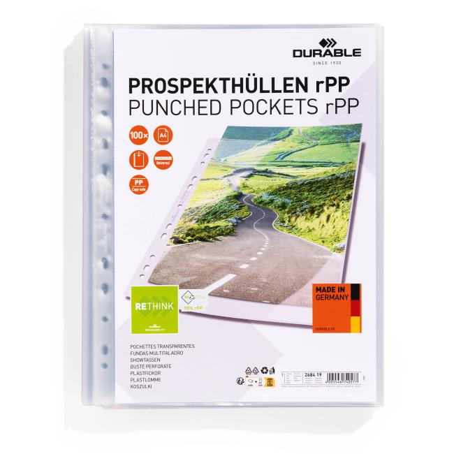 Europack DURABLE rPP PREMIUM A4, 100 Stück