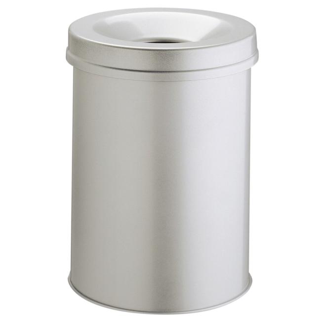 Feuerfester Stahlkorb 15 l grau