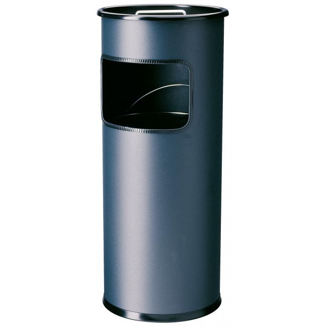 Abfalleimer mit herausnehmbarem Zinkaschenbecher, 17 l, anthrazit