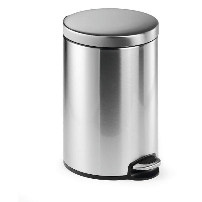 [DU340123] Edelstahlkorb mit Pedal Stufe 12 l