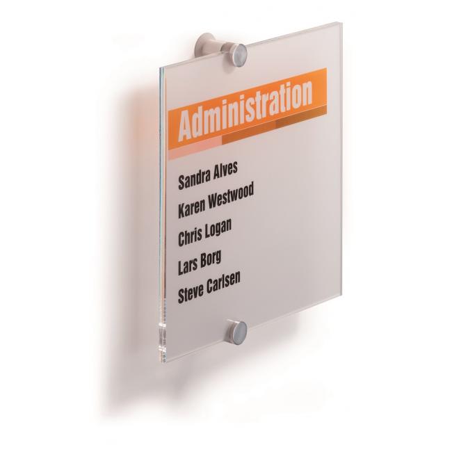 Informationstafel von Crystal Sign, 210 x 210 mm