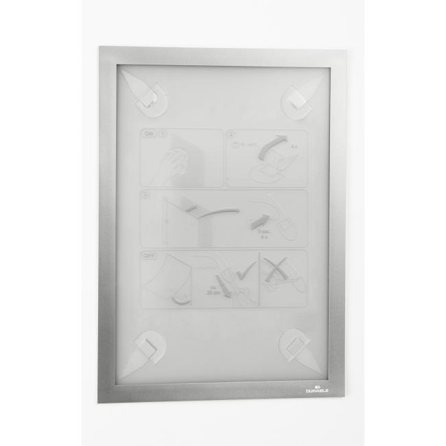 [DU484323] Selbstklebende DURAFRAME TAPETE A4 silber