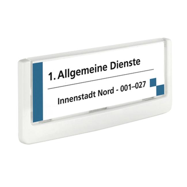 Informationstafel „Klickschild“ 149 x 52,5 mm, weiß