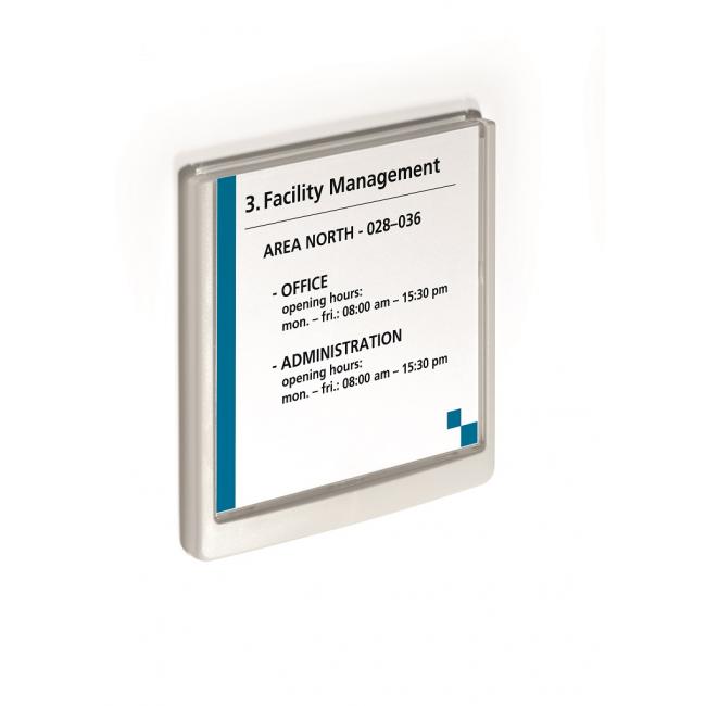 Informationstafel „Klickschild“ 149 x 148,5 mm, weiß