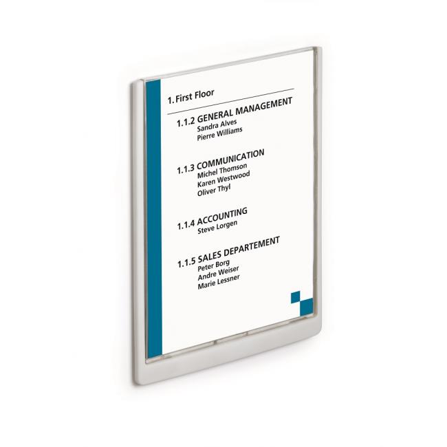 [DU486702] Informationstafel „Click Sign“ 210x297 weiß