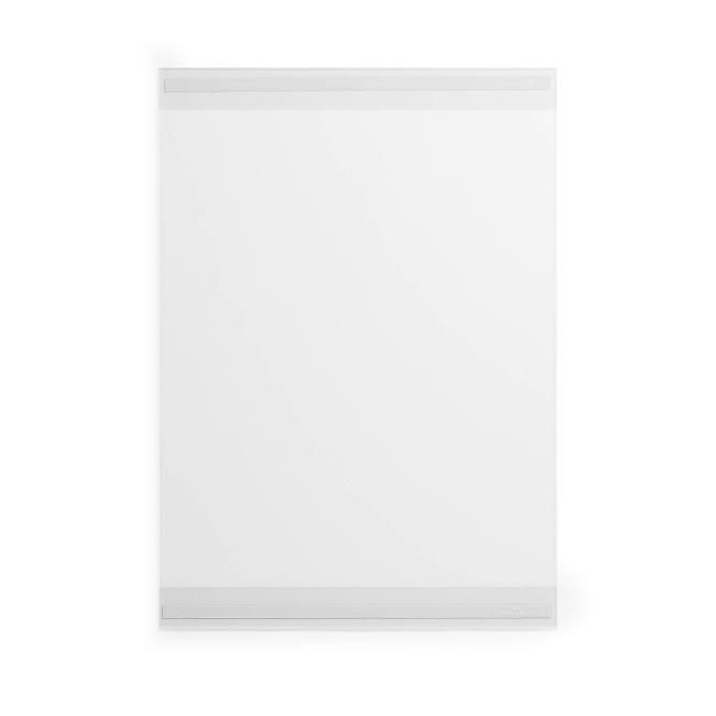 [DU504519] Selbstklebender Dokumentenhalter aus strapazierfähigem rPET, A3, einziehbar, transparent, 5 Stück.
