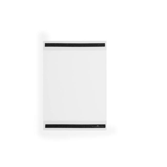 [DU504819] Magnetischer Dokumentenhalter aus strapazierfähigem rPET, A4, einziehbar, transparent, 5 Stück.