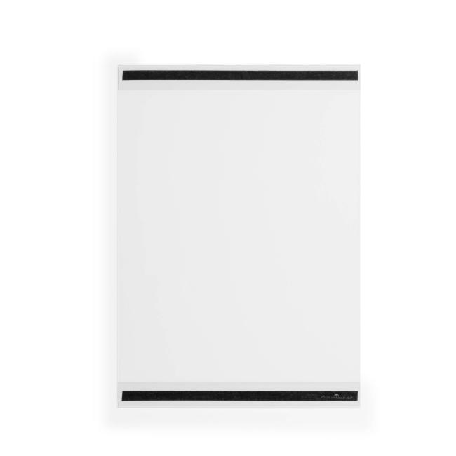 Magnetischer Dokumentenhalter aus strapazierfähigem rPET, A3, einziehbar, transparent, 5 Stück.