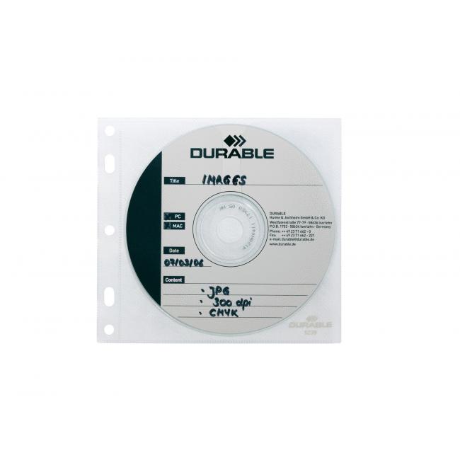 [DU523919] CD/DVD-Hüllen-Einsteckfächer für Ordner, 10 Stück