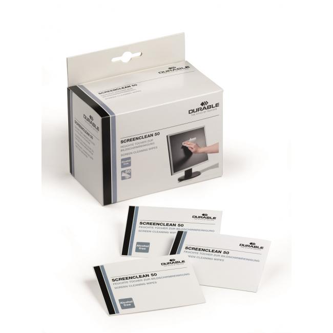 [DU578702] 50 einzeln verpackte Screenclean-Bildschirmreinigungstücher