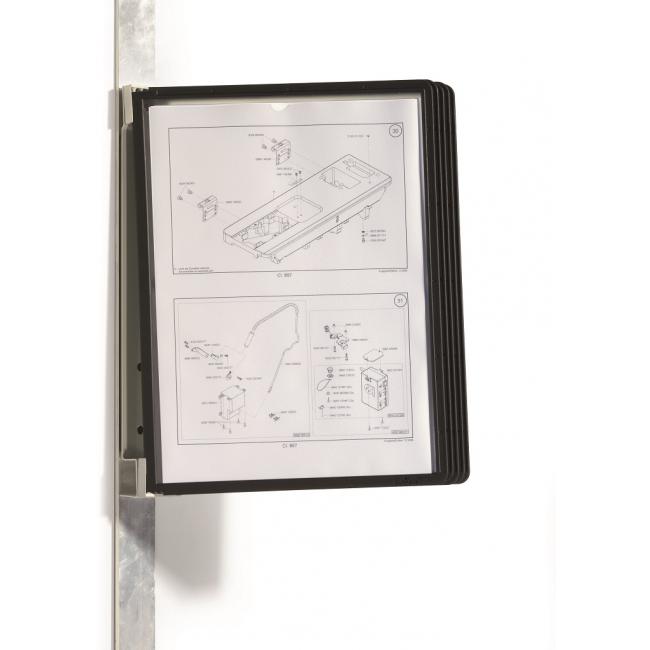 [DU591401] Magnetische Wandhalterung VARIO mit 5 Paneelen, schwarz