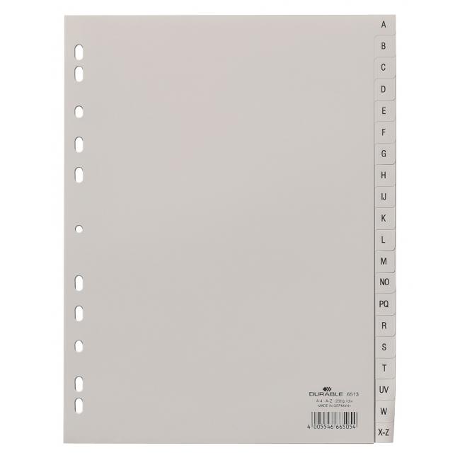 [DU651310] Kunststofftrennwand DURABLE AZ grau