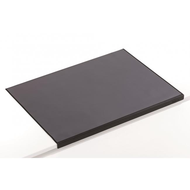 Tischset mit transparenter Folie und Eckenschutz, 65 x 52 cm, schwarz