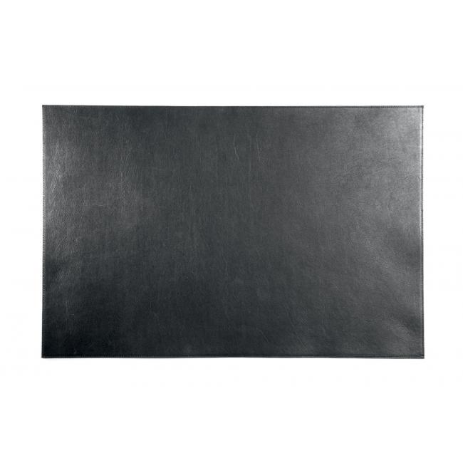 Tischset, strapazierfähig, 45 x 65 cm, Leder, schwarz