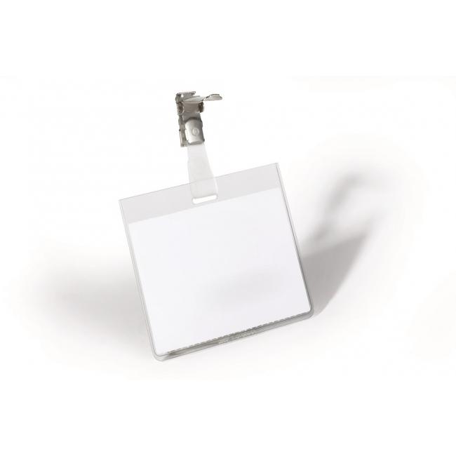 Horizontale Clip-Etiketten, strapazierfähig, 90 x 60 mm, 25 Stück