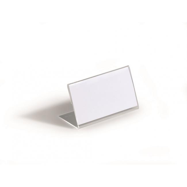 [DU805519] Tischnamensschild aus Acryl, robust, 52 x 100 mm