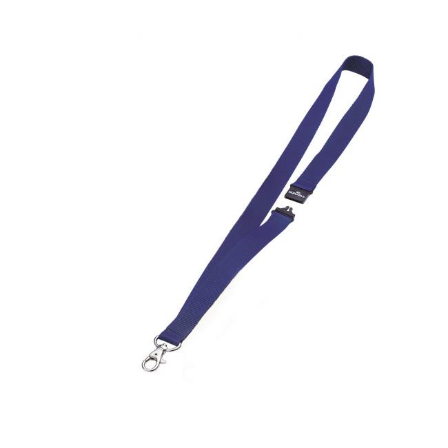 Strapazierfähiges Trageband, 20 mm, mit Verschluss, blau, 10 Stück