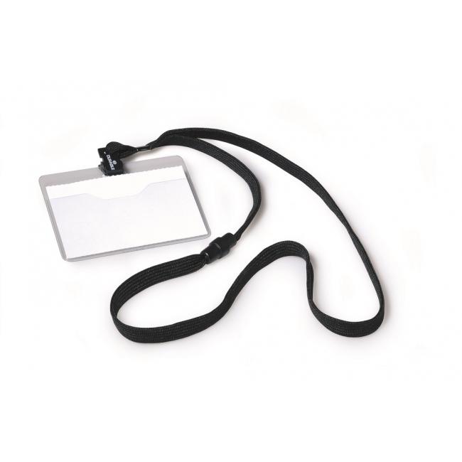 [DU813901] Anhänger mit schwarzem Band, strapazierfähig, 90 x 60 mm, 10 Stück