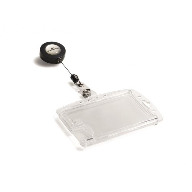 [DU822419] Etiketten für 2 Plastikkarten mit Rolle, strapazierfähig, 54 x 87 mm, 10 Stück