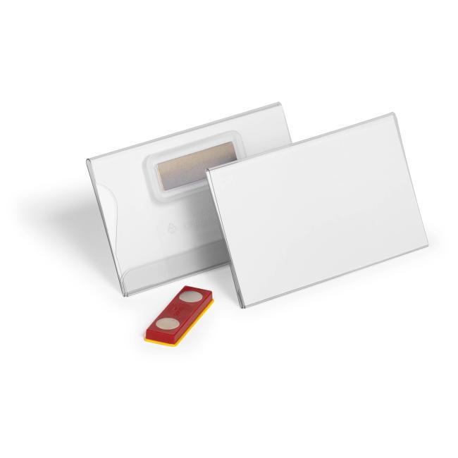 Anhänger mit schrägem Magneten, strapazierfähig, 54 x 90 mm, 25 Stück