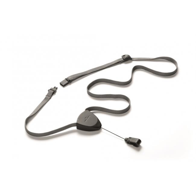 [DU830901] Strapazierfähige, flexible Aufhängeschlaufe mit Kordel, schwarz, 10 Stück