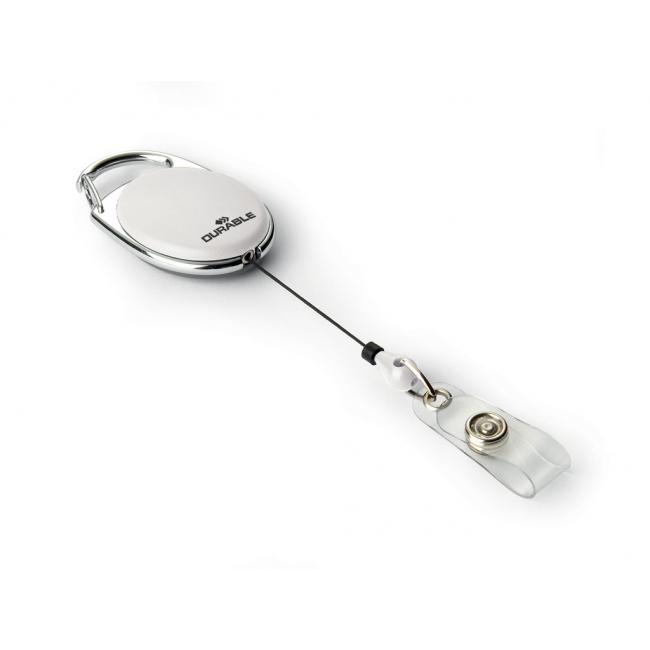 [DU832402] Einziehbare Scheibe mit Streifen, strapazierfähig, im Jojo-Stil, weiß, 10 Stück