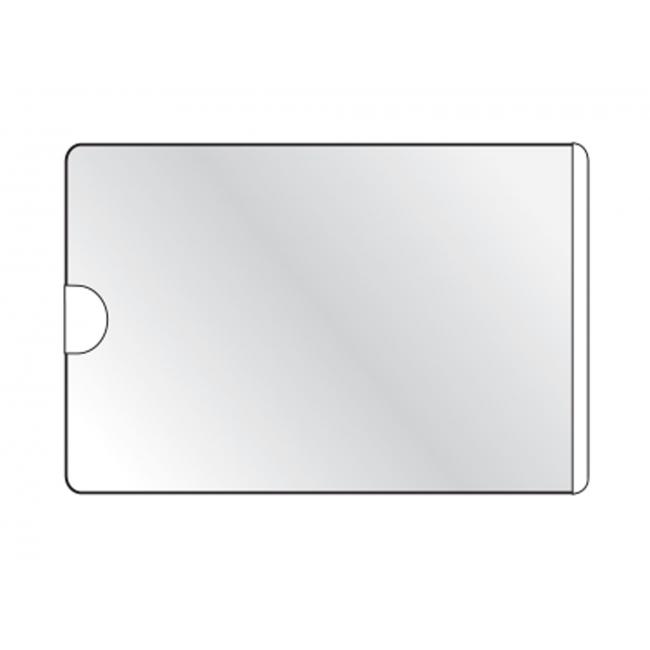 Selbstklebende Visitenkartenhülle mit seitlicher Öffnung, strapazierfähig, 93 x 62 mm, 100 Stück