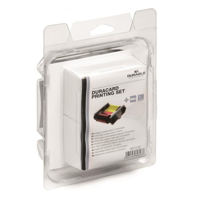 DURACARD ID 300 Druckset – Klebeband und Plastikkarten