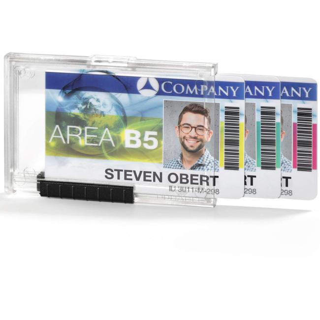 Dreifach-Kartenetui, robuste Druckbox, Trio, 10 Stück