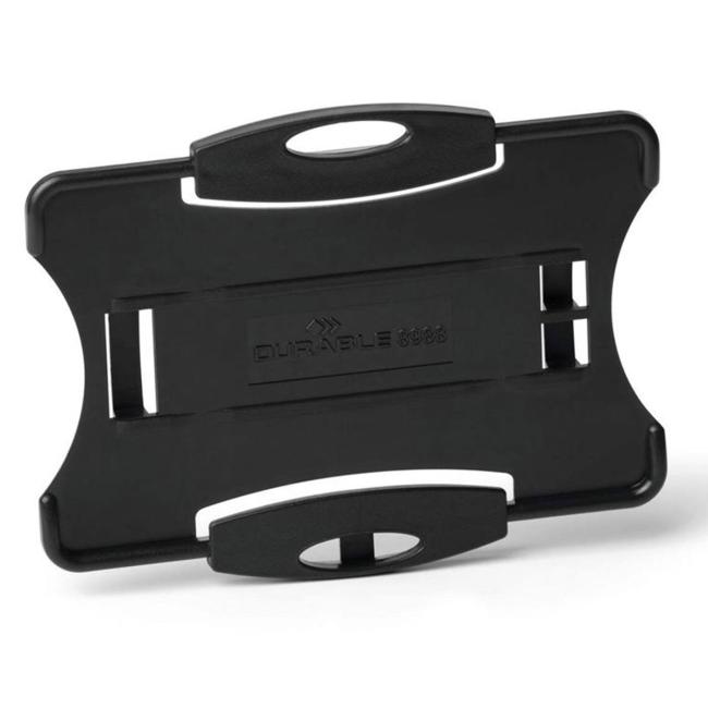 [DU898801] Plastikkartenanhänger, offen, strapazierfähig, umweltfreundlich, schwarz, 87 x 54 mm, 10 Stück