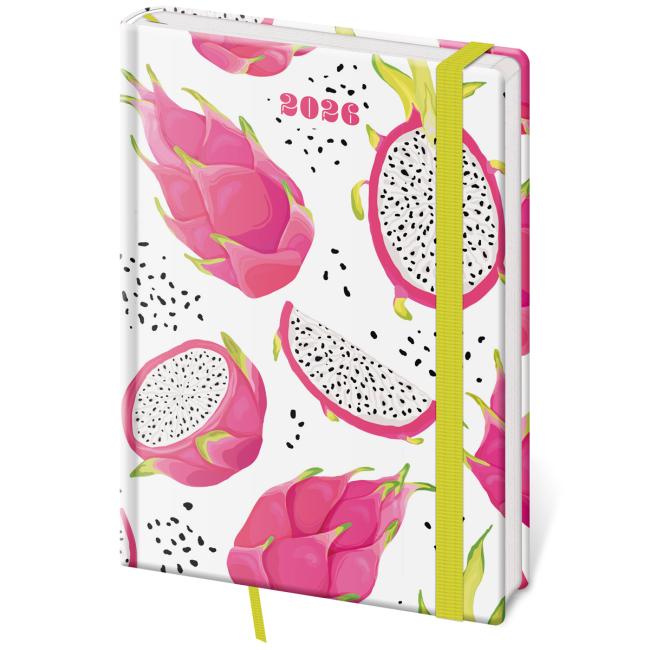 Vario Wochenkalender A5 14,3 x 20,5 cm mit Gummiband Pitaya 2026