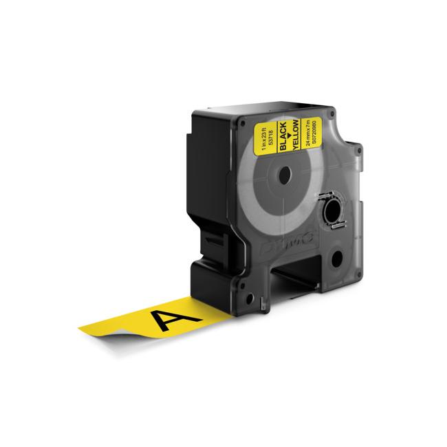 [DY720980] Dymo D1 selbstklebendes Klebeband 24 mm gelb/schwarz