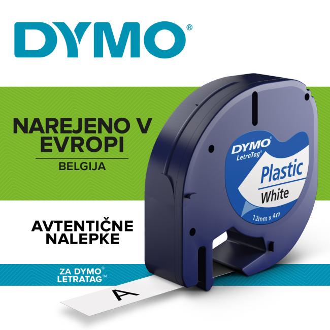 Dymo-Klebeband für Letratag weißes Kunststoff
