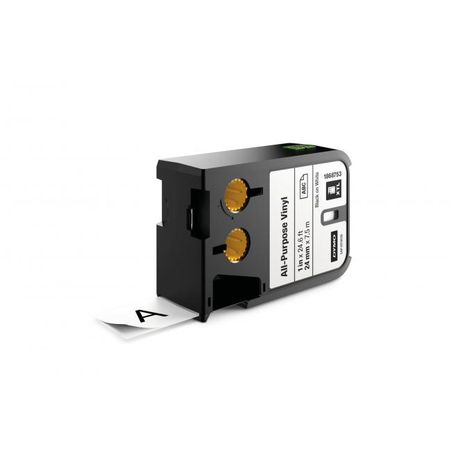 Dymo XTL Vinylklebeband 24 mm weiß/schwarz