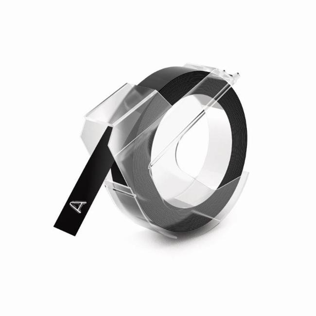 Dymo Omega 9mm schwarzes Klebeband