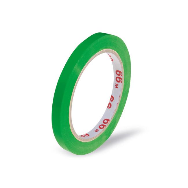 [EC000374] PVC-Klebeband 9 mm x 66 m grün