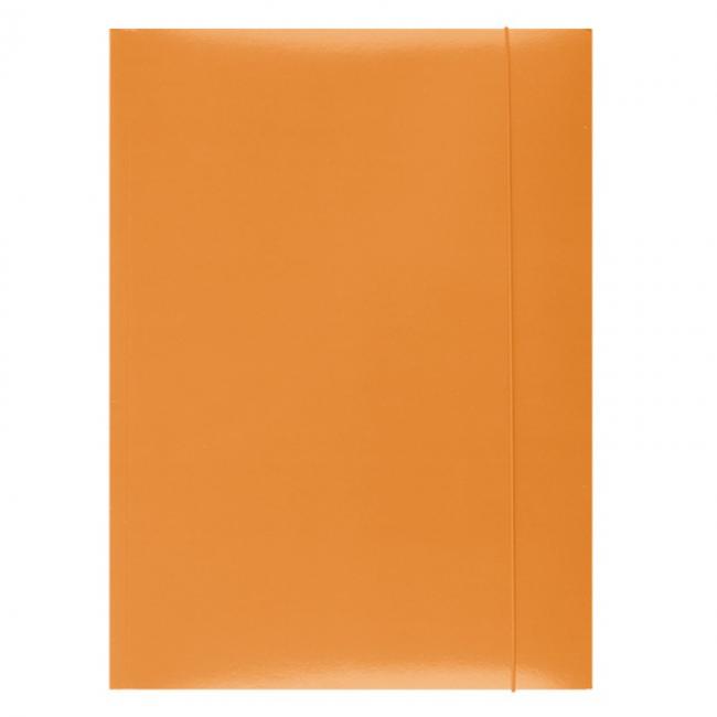 [EC113107] Kartonverpackung mit Gummiband, Büroartikel, orange