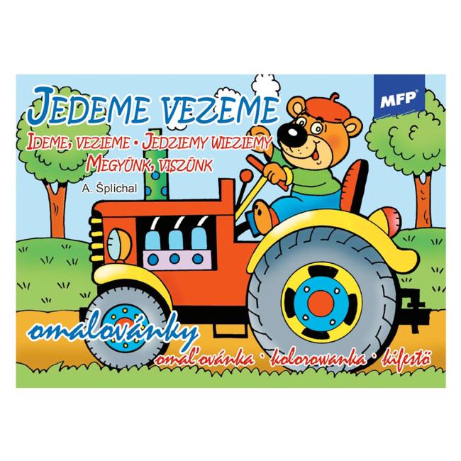 Malbuch A5 Wir fahren, wir fahren
