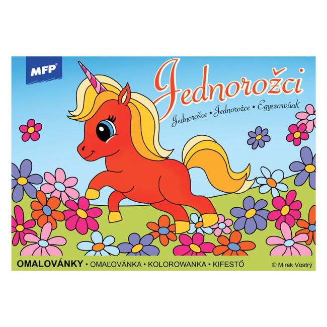 [EC256326] Malbuch A5 Einhörner