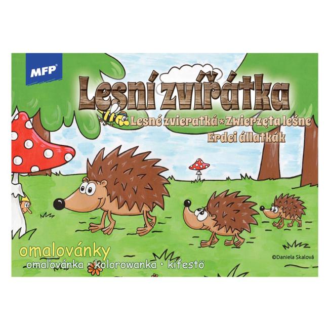 Malbuch A5 Waldtiere