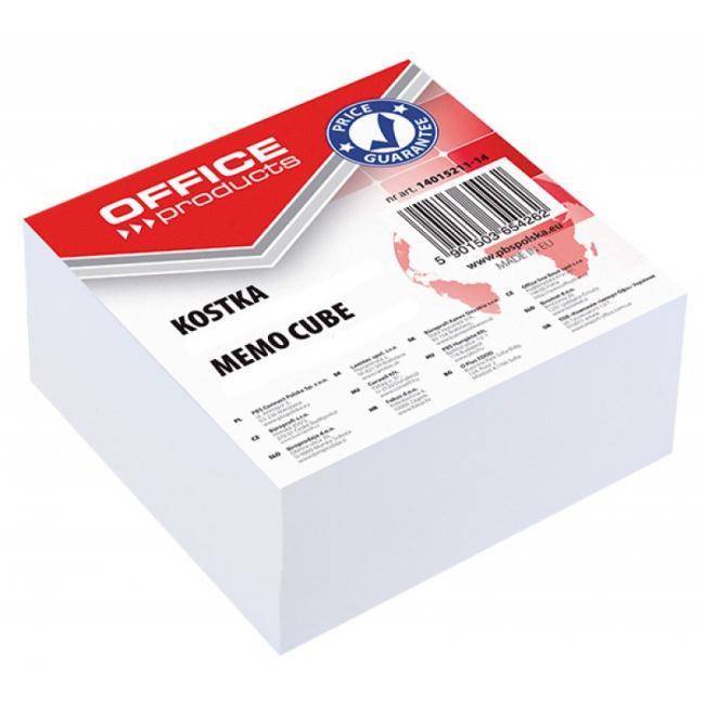 [EC331114] Notizblockwürfel, Bürobedarf, weiß verklebt, 85 x 85 x 40 mm