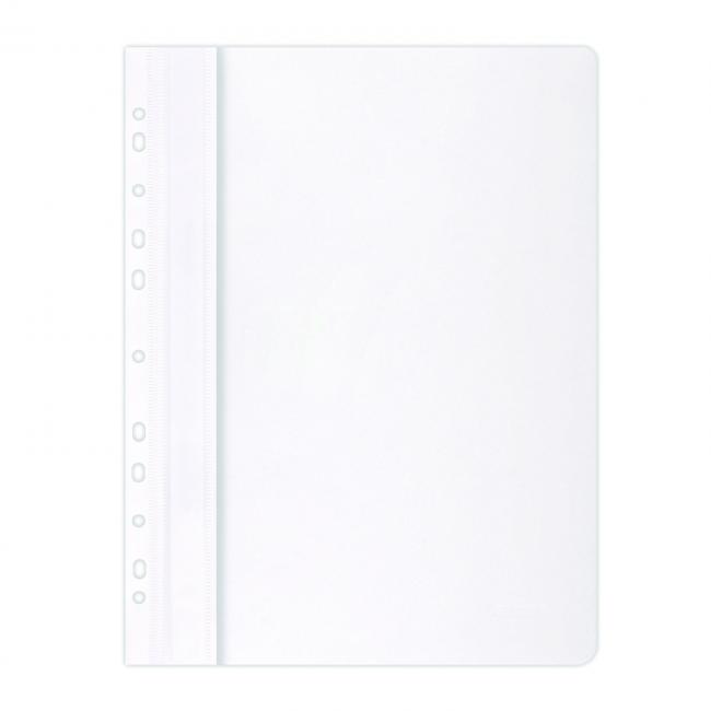 PP-Schnellbinder mit Euro-Perforation, mattweiß