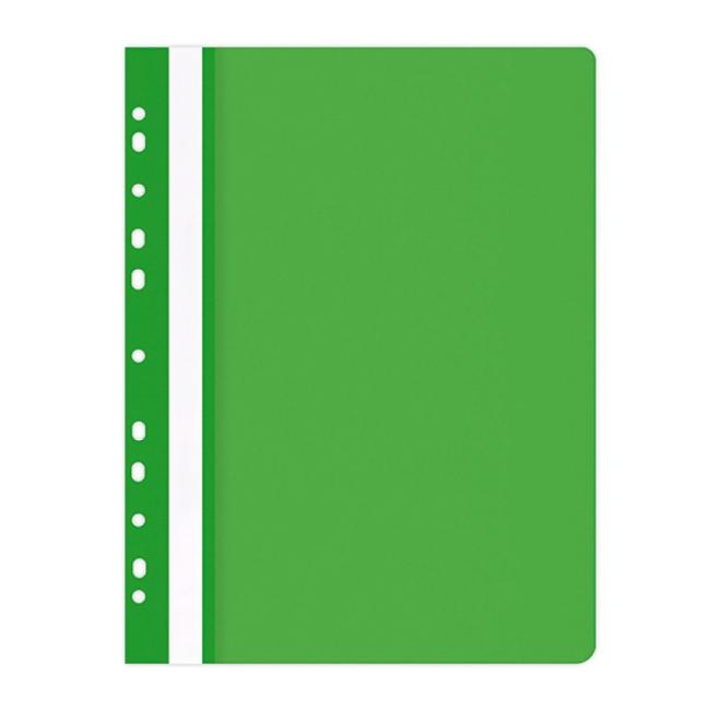 PP-Schnellbinder mit Euro-Perforation, mattgrün
