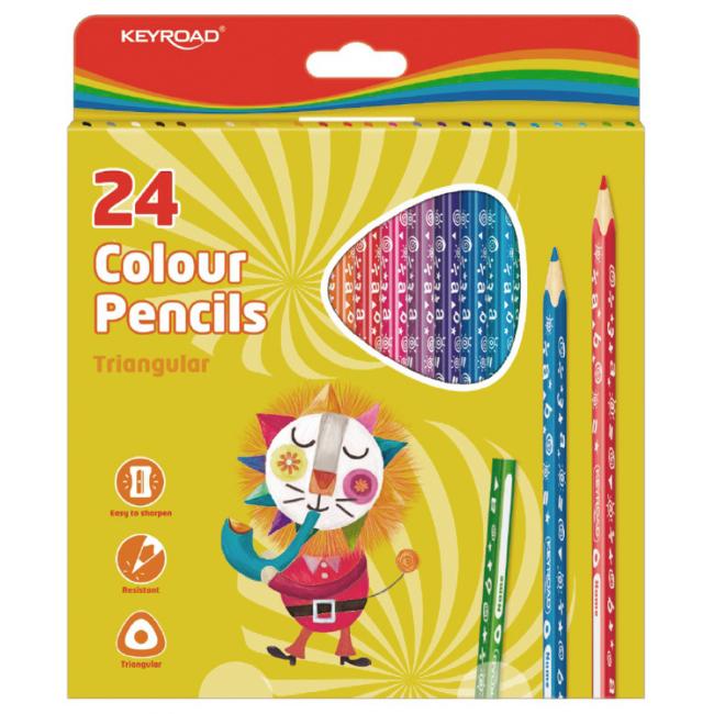KEYROAD Buntstifte, 24 Farben
