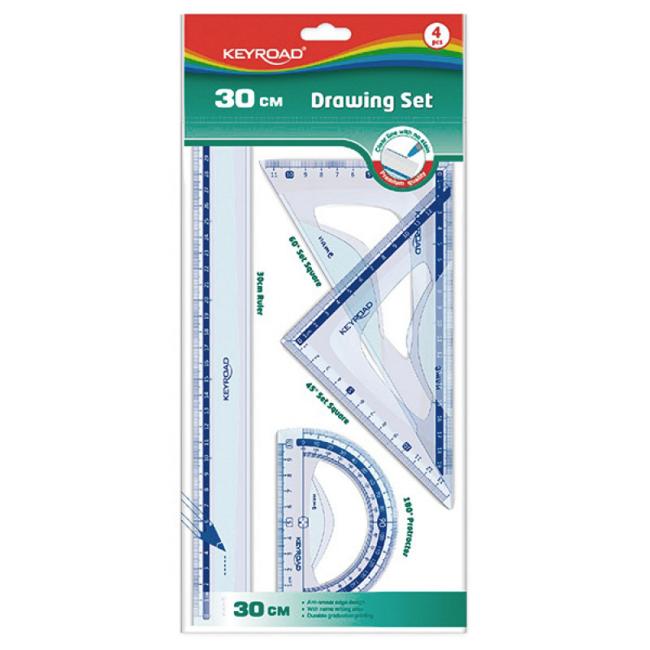 KEYROAD flexibles, transparentes Linealset, 30 cm