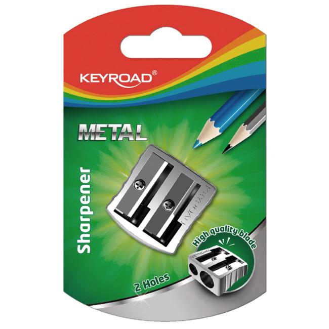 KEYROAD Metall-Aluminiumreibe, mit zwei Löchern, Blister