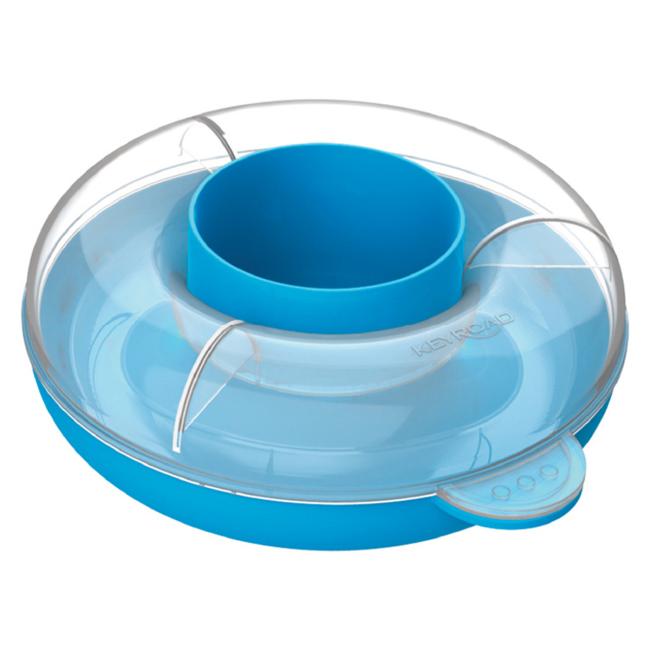 [EC971830] KEYROAD Wasserbecher mit Deckel, blau