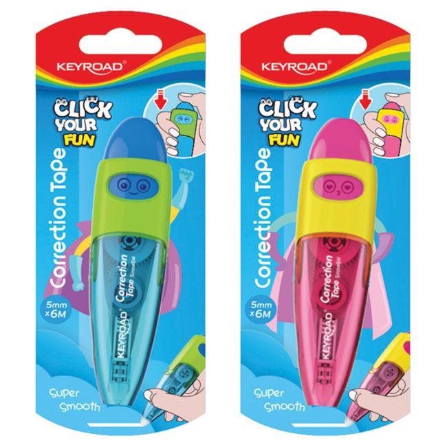 Korrekturband – KEYROAD Stift, Blisterverpackung, 5 mm x 6 m